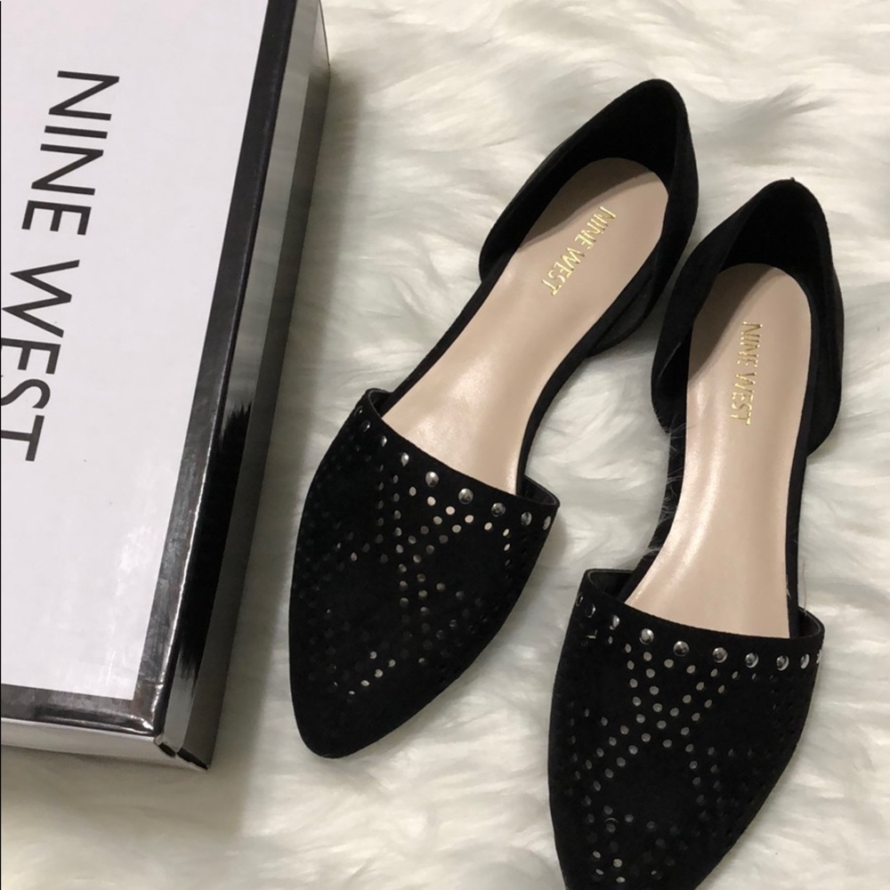 Nine West Black Flats